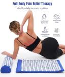 ROMIX Acupressure Mat and Pillow Set for Relaxation