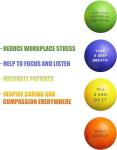Motivational Stress Balls for Kids and Adults - 4 Pack