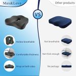 Memory Foam Seat Cushion for Back Pain Relief