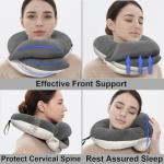 BUYUE 360° Travel Neck Pillow Kit with Sleep Mask