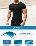 HOPLYNN 4 Pack Men's Compression Workout Shirts