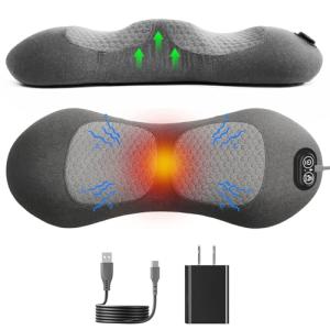 3-in-1 Back Massager with Heat and Vibration