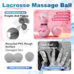 FITZELAR Double Lacrosse Massage Ball for Pain Relief