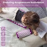 ROMIX Acupressure Mat and Pillow Set for Relief