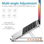 Adjustable Aluminum Laptop Stand for Stress Relief