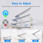 Adjustable Metal Laptop Stand for Comfort and Cooling