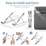 Adjustable Aluminum Laptop Stand for Stress Relief