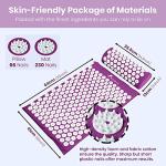 ROMIX Acupressure Mat and Pillow Set for Relief