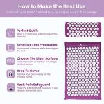 ROMIX Acupressure Mat and Pillow Set for Relief