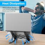 Adjustable Laptop Stand for Stress Relief - Black