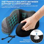 Bliss Travel Pillow Set with Eye Mask & Earplugs