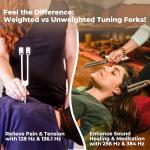 Tuning Fork Healing Set with Mallet and Bag