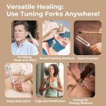 Tuning Fork Healing Set with Mallet and Bag