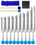 9-Piece Solfeggio Tuning Fork Set for Healing