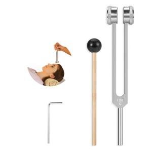 128Hz Tuning Fork with Reflex Hammer Set