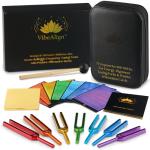 Solfeggio Tuning Forks Set with Affirmation Cards