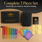 Solfeggio Tuning Forks Set with Affirmation Cards