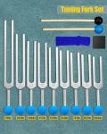 9-Piece Solfeggio Tuning Fork Set for Healing