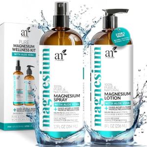 Magnesium Oil Spray and Massage Lotion Set