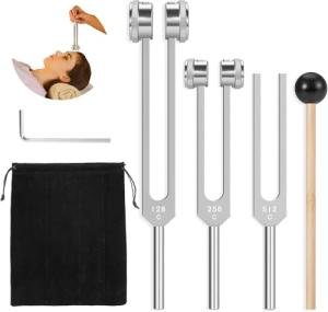Healing Tuning Forks Set with Reflex Hammer