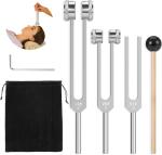 Healing Tuning Forks Set with Reflex Hammer