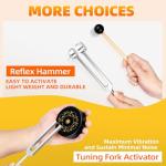 Healing Tuning Forks Set with Vegan Leather Pouch