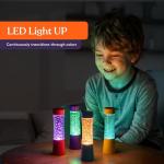 Glow-in-the-Dark Glitter Sensory Tubes - 4-Pack