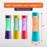 Glow-in-the-Dark Glitter Sensory Tubes - 4-Pack
