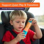 Glow-in-the-Dark Glitter Sensory Tubes - 4-Pack