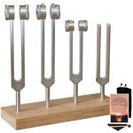 Sound Healing Tuning Fork Set with Bamboo Tray