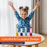 Glow-in-the-Dark Glitter Sensory Tubes - 4-Pack