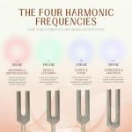 Sound Healing Tuning Fork Set with Bamboo Tray