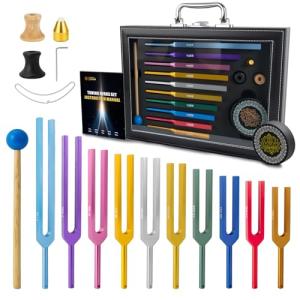 10-PCS Chakra Tuning Fork Set for Healing