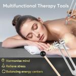 Healing Tuning Fork Set with Hammer for Stress Relief