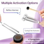 Healing Tuning Forks Set with Pouch & Activator