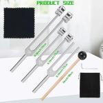 Healing Tuning Forks Set with Reflex Hammer