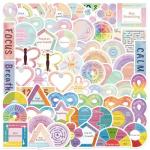 Calming Breathing Exercise Stickers - 100 Pack