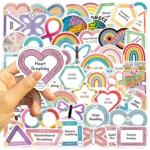 Calming Breathing Exercise Stickers - 100 Pack