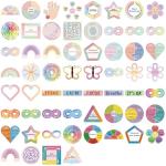 Calming Breathing Exercise Stickers - 100 Pack