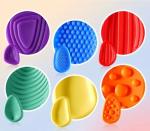 Textured Silicone Fidget Stone for Stress Relief