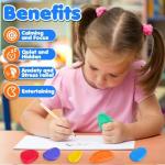 Textured Silicone Fidget Stone for Stress Relief