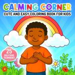 Cute Coloring Book for Kids: 25 Calm Techniques