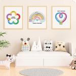 9-Piece Breathing Posters for Kids' Calm Corner