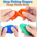 Textured Silicone Fidget Stone for Stress Relief