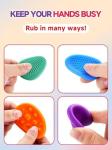 Textured Silicone Fidget Stone for Stress Relief