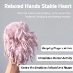 Soft Pink Fidget Band for Relaxation and Calm