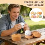Cute Dumpling Stress Ball for Relaxation and Fun