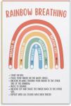 Rainbow Breathing Calm Down Poster for Mindfulness