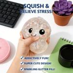 Jumbo Glitter Dumpling Stress Ball for Anxiety Relief