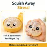 Jumbo Glitter Dumpling Stress Ball for Anxiety Relief